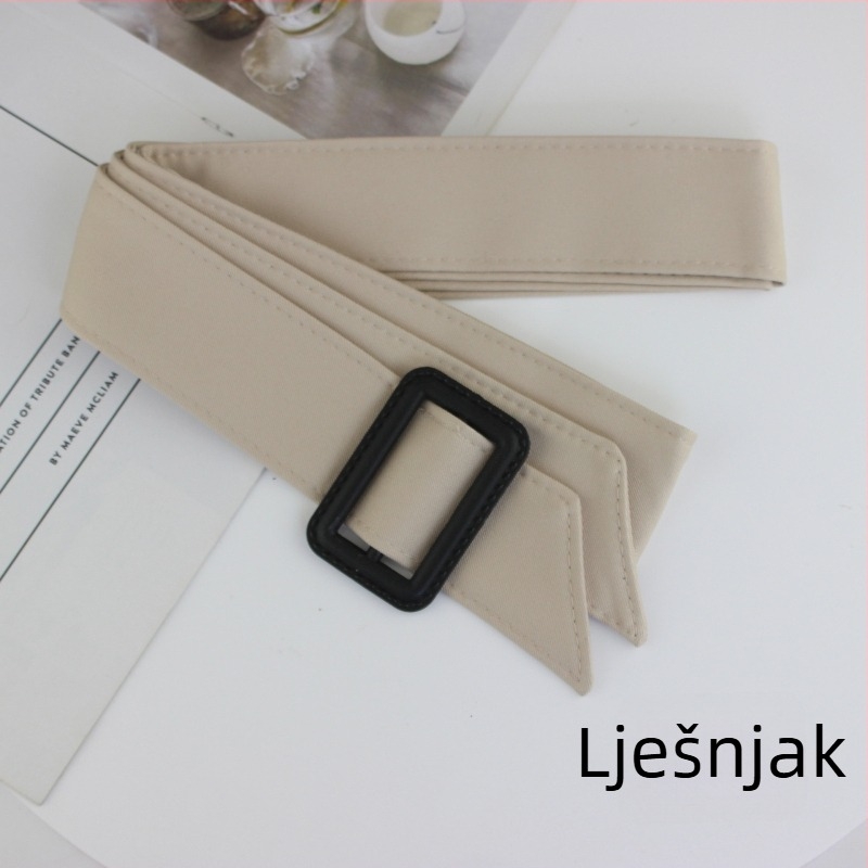 Ženski pojas za windbreaker od tkanine, japanska kopča; marka Golden Pear; pranje, bojanje, spajanje, ručno šivanje; pakiranje: 1 paket u OPP vrećici