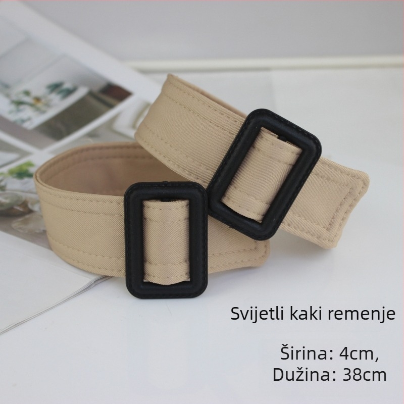 Ženski pojas za windbreaker od tkanine, japanska kopča; marka Golden Pear; pranje, bojanje, spajanje, ručno šivanje; pakiranje: 1 paket u OPP vrećici