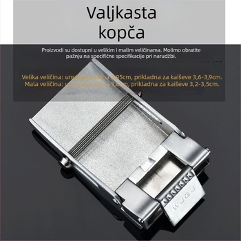 Plastična kopča za pojas, glatka/plosnata, za muškarce, ležerni stil