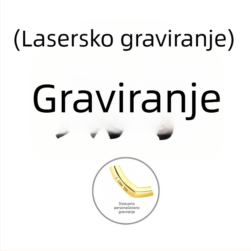 Viseći lanac sa srcem od titan čelika, dvostruko srce – elegantan privjesak koji ne blijedi, poklon za Valentinovo