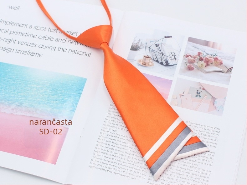 Ženski leptir mašna u korejskom stilu, dvostruki sloj, usklađen dizajn boja, poliestersko vlakno