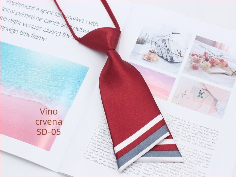 Ženski leptir mašna u korejskom stilu, dvostruki sloj, usklađen dizajn boja, poliestersko vlakno