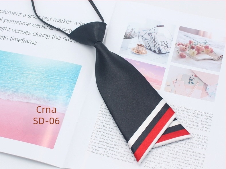 Ženski leptir mašna u korejskom stilu, dvostruki sloj, usklađen dizajn boja, poliestersko vlakno