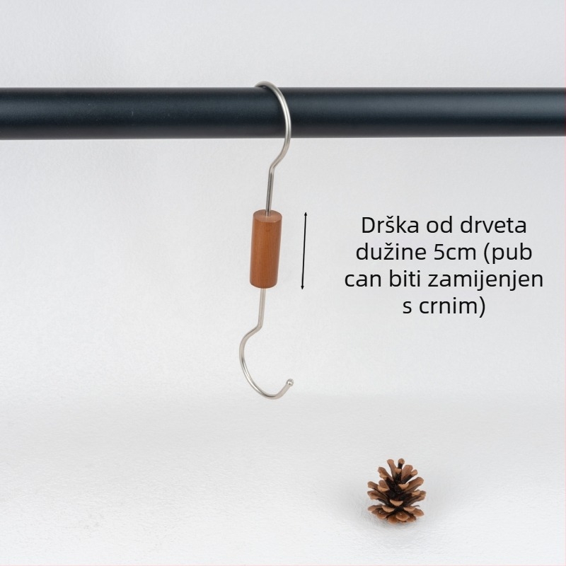Drveni držač za šalove s U-oblikom klipsa za žensko odijevanje, podrijetlo Lipu Guangxi, moderan dizajn