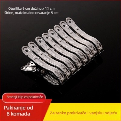 Nerđajući klips za sušenje, otporan na vjetar, univerzalan za čarape, košulje i druge odjeće