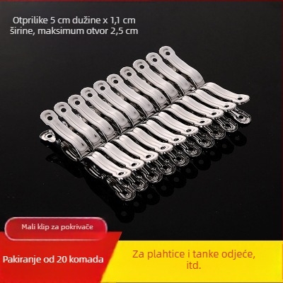 Nerđajući klips za sušenje, otporan na vjetar, univerzalan za čarape, košulje i druge odjeće