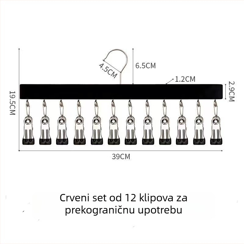 Drvene klipse za pohranu – 10 ili 12 klipova, za donje rublje, čarape i odjeću, moderni minimalistički dizajn