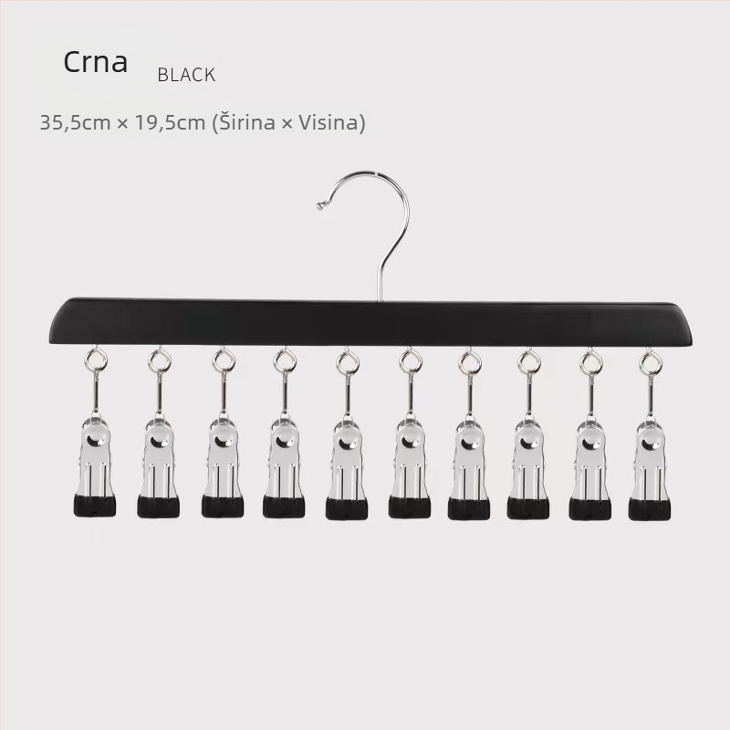 Drvene klipse za pohranu – 10 ili 12 klipova, za donje rublje, čarape i odjeću, moderni minimalistički dizajn