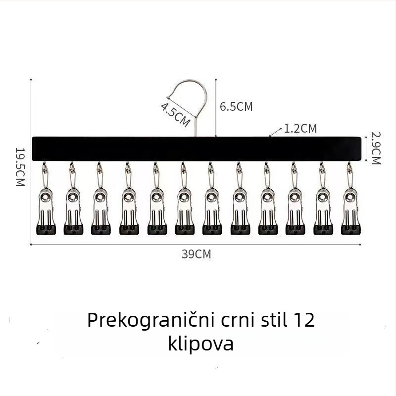 Drvene klipse za pohranu – 10 ili 12 klipova, za donje rublje, čarape i odjeću, moderni minimalistički dizajn