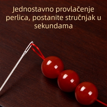 DIY dodatak za nakit: igla za perle sa srednjom rupom, nehrđajući čelik, lijevanje, marka Yishengwang