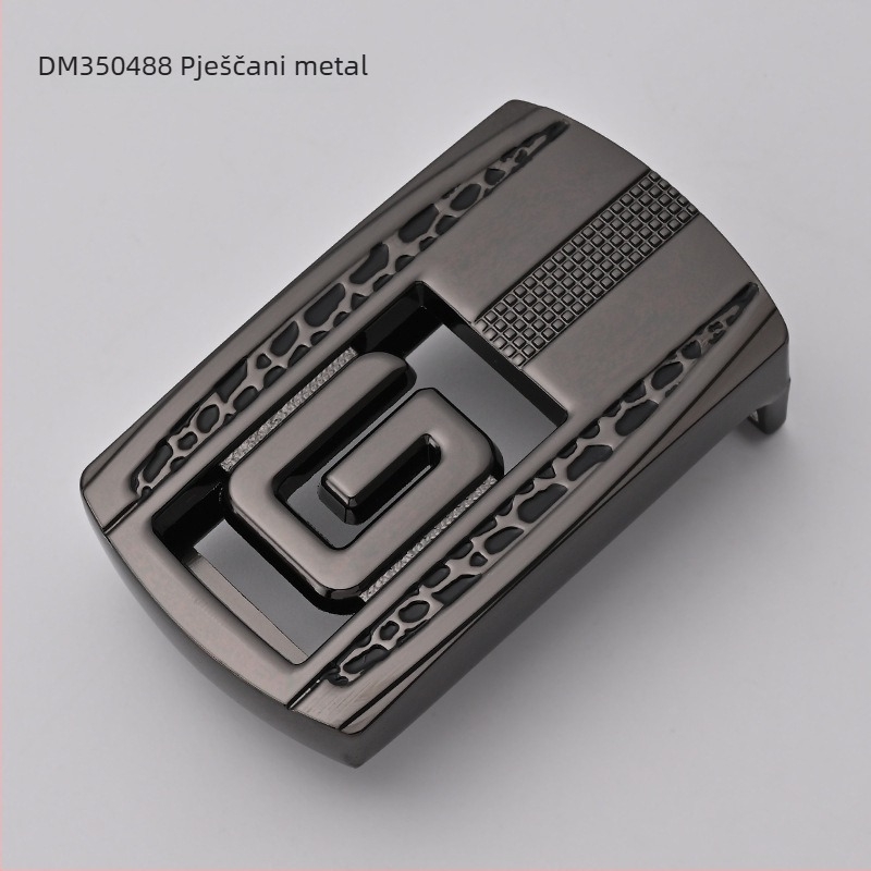 Muška kopča za remen – cinkovog legura, pravokutna glatka kopča, poslovni stil, sve sezone, proljeće 2024.