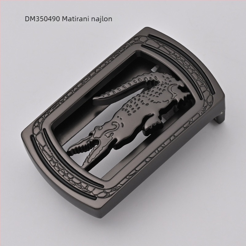 Muška kopča za remen – cinkovog legura, pravokutna glatka kopča, poslovni stil, sve sezone, proljeće 2024.