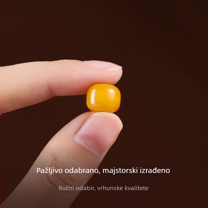 Labave perle – kristalni materijal, okrugli oblik, plemeniti uzorak, postup kapanjem ulja