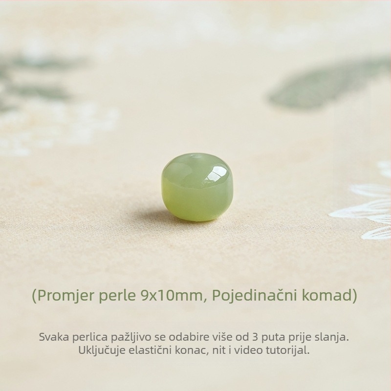 Labave perle – kristalni materijal, okrugli oblik, plemeniti uzorak, postup kapanjem ulja