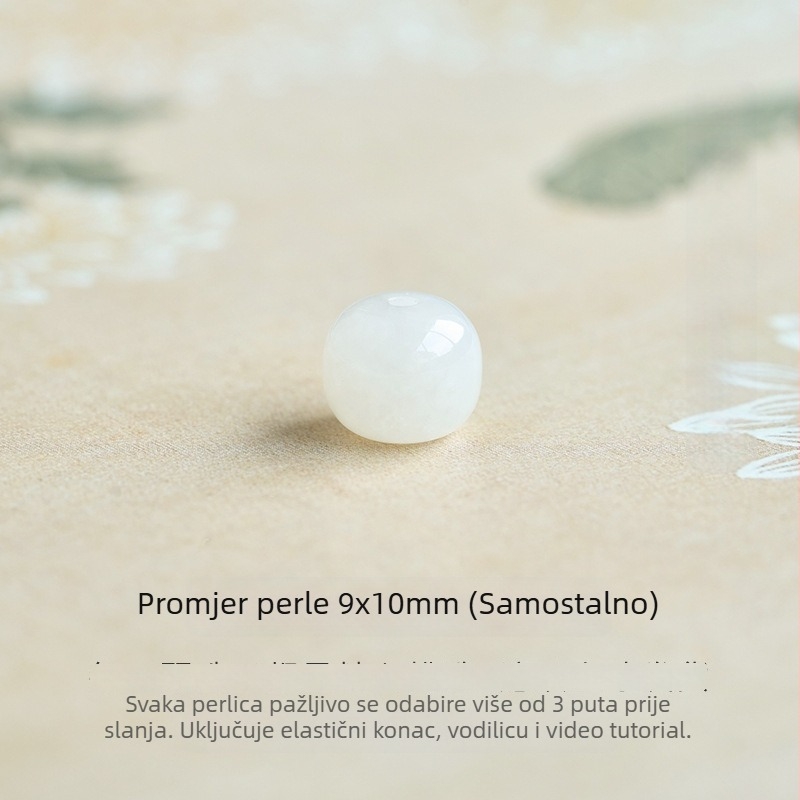 Labave perle – kristalni materijal, okrugli oblik, plemeniti uzorak, postup kapanjem ulja