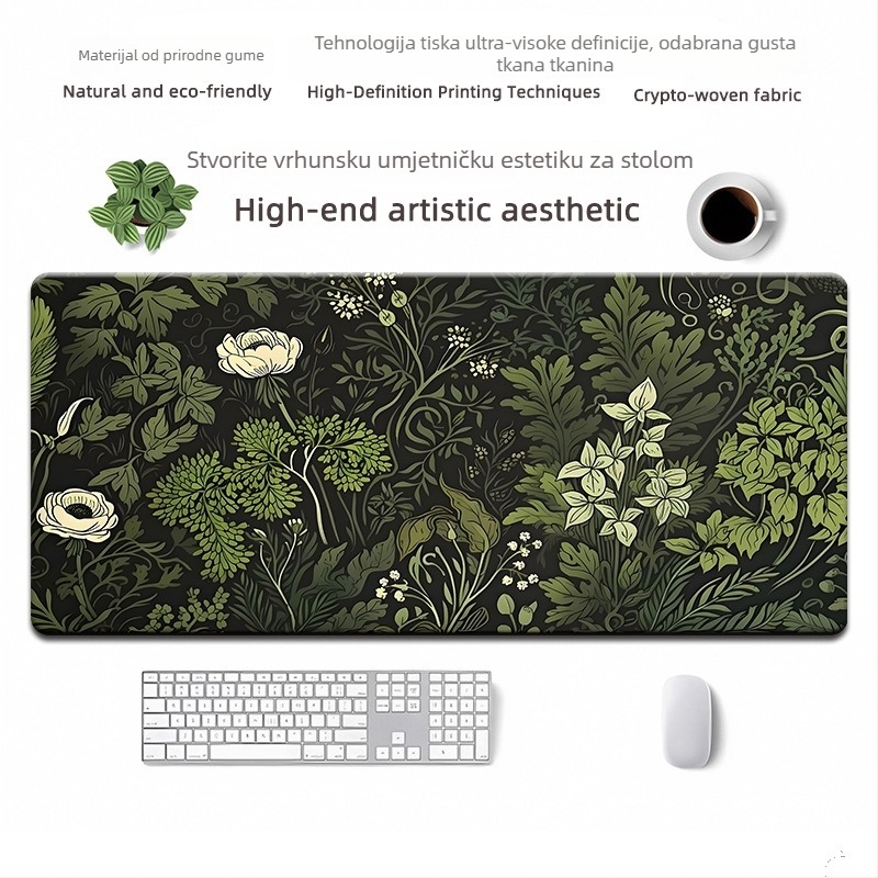 Mišja podloga od prirodnog kaučuka, protuklizna, tiskanje toplinskim prijenosom, OEM prilagodba