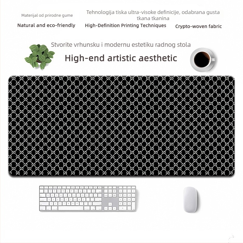 Mišja podloga od prirodnog kaučuka, protuklizna, tiskanje toplinskim prijenosom, OEM prilagodba