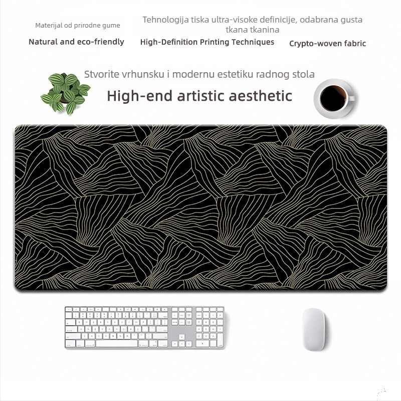 Mišja podloga od prirodnog kaučuka, protuklizna, tiskanje toplinskim prijenosom, OEM prilagodba