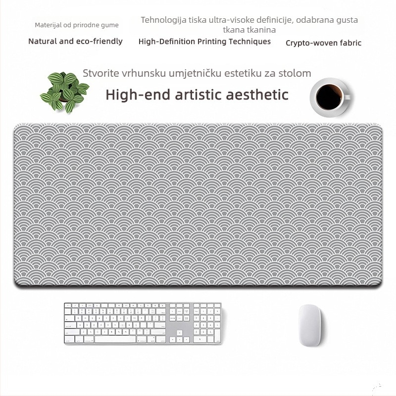 Mišja podloga od prirodnog kaučuka, protuklizna, tiskanje toplinskim prijenosom, OEM prilagodba