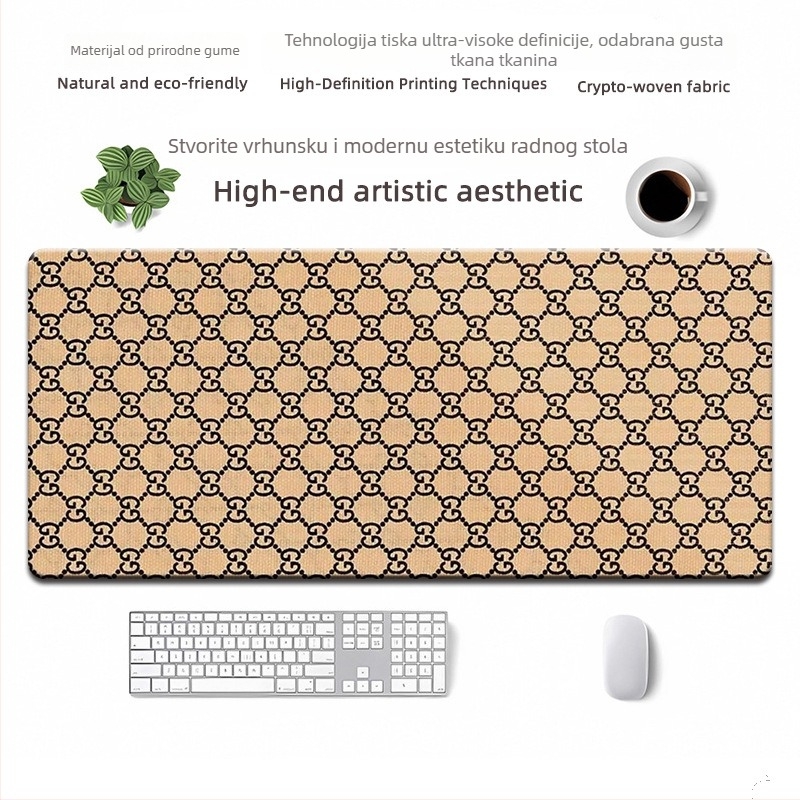 Mišja podloga od prirodnog kaučuka, protuklizna, tiskanje toplinskim prijenosom, OEM prilagodba