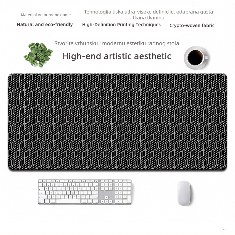 Mišja podloga od prirodnog kaučuka, protuklizna, tiskanje toplinskim prijenosom, OEM prilagodba