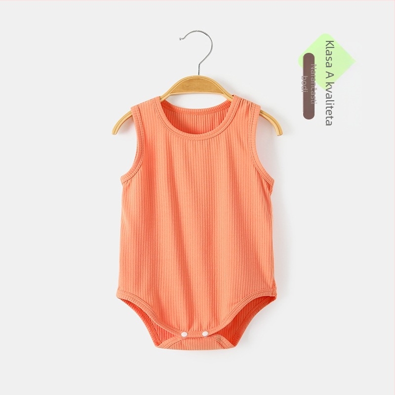 Novorođenčki ljetni bezrukavni romper od modala, materijal LED SVILA, unisex