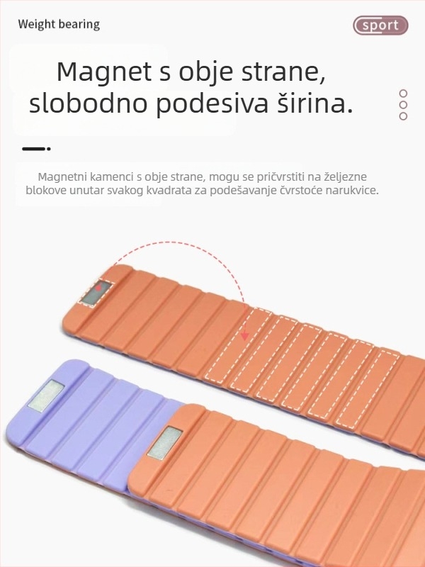 Taebin narukvica za opterećenje od silikonskog magneta