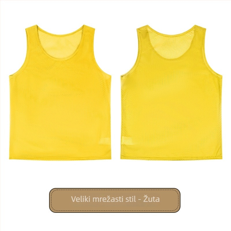 Dječja trening vest za nogomet s velikom mrežom, poliester, sve sezone, unisex