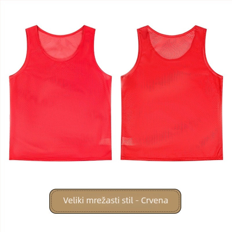 Dječja trening vest za nogomet s velikom mrežom, poliester, sve sezone, unisex