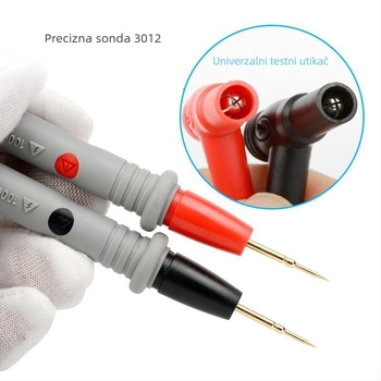 Testni vod za multimetar s izuzetno oštrim vrhom, digitalni prikaz, zlatni premaz, 1000V, 10A, 20A