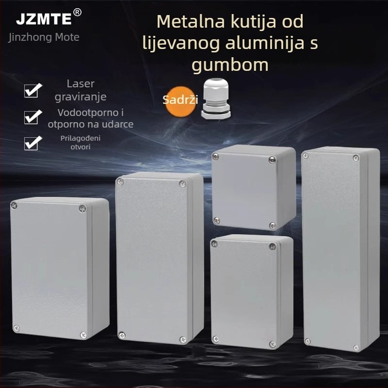 Lijevna aluminijska vanjska vodootporna kutija za terminale, 440V ili više, JZMTE, uvoz