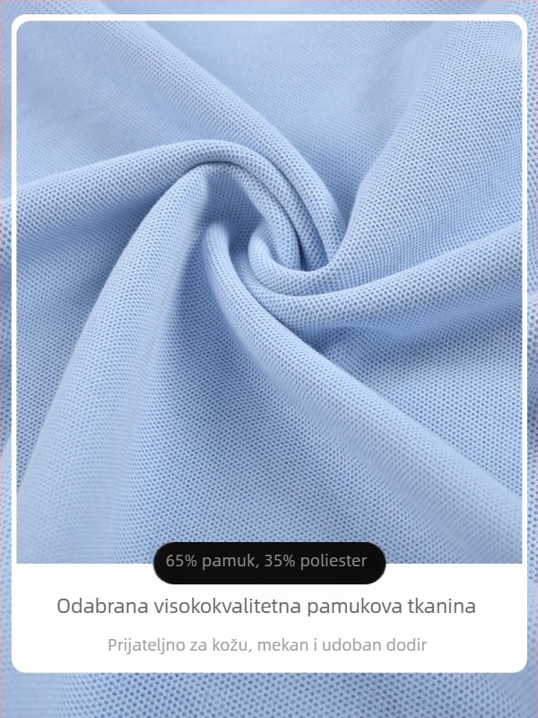 Polo majica od pamuka za ljeto 2024, prugasti ili jednobojni uzorak, za djecu iznad 140 cm.