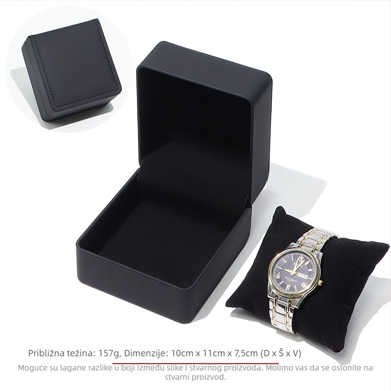 PU kožna kutija za satove, PS model, kutija za poklon i nakit, elektroplatirani završni sloj