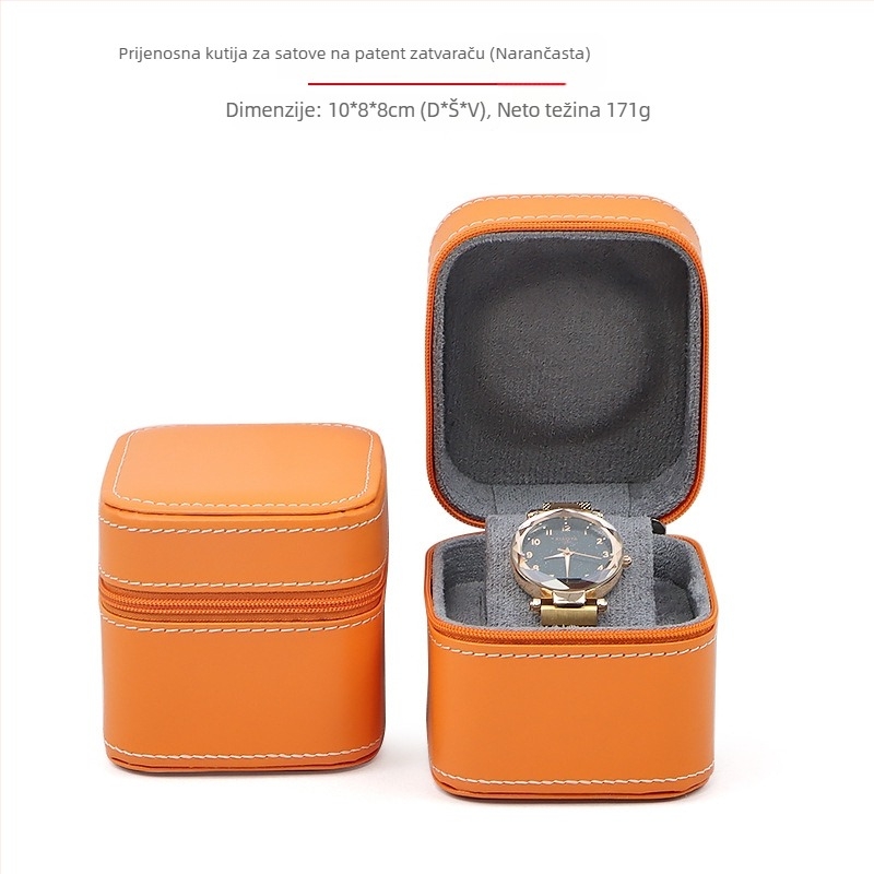 PU kožna kutija za satove, PS model, kutija za poklon i nakit, elektroplatirani završni sloj