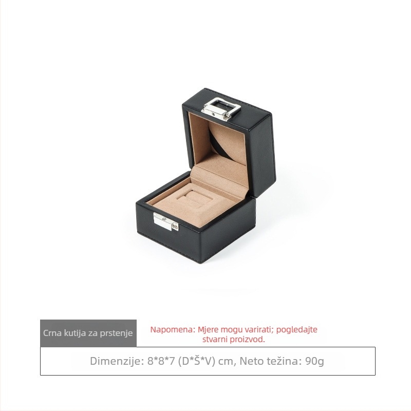 Nomes Mikrofiber kožna kutija za nakit za prstenje, ogrlice, narukvice i satove