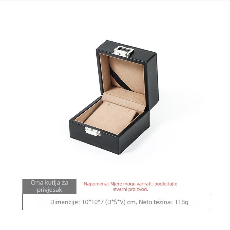 Nomes Mikrofiber kožna kutija za nakit za prstenje, ogrlice, narukvice i satove