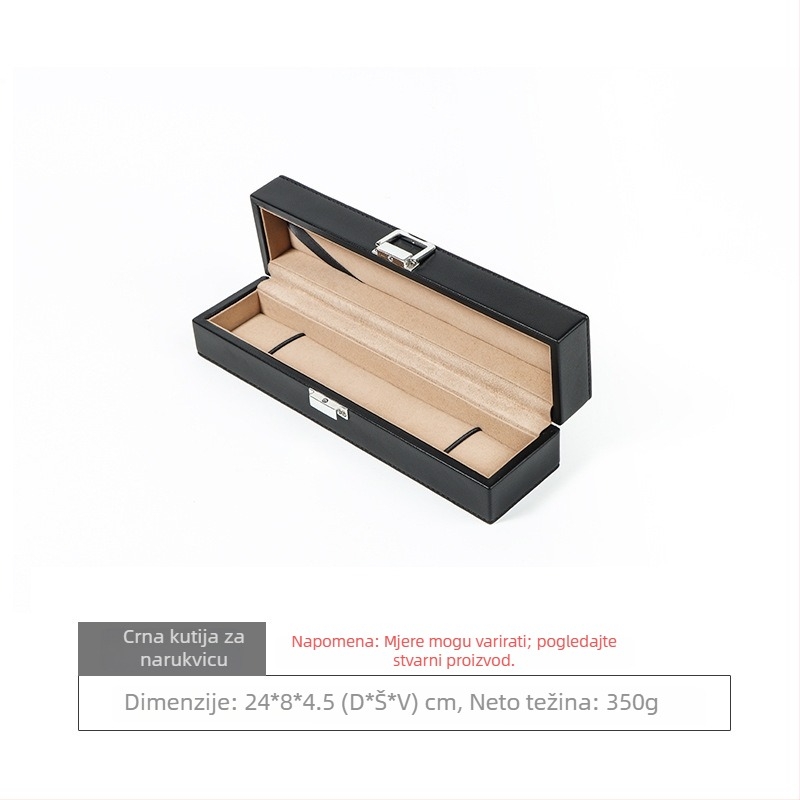 Nomes Mikrofiber kožna kutija za nakit za prstenje, ogrlice, narukvice i satove