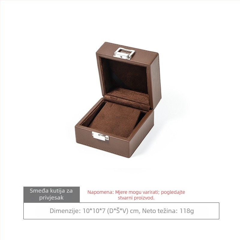 Nomes Mikrofiber kožna kutija za nakit za prstenje, ogrlice, narukvice i satove