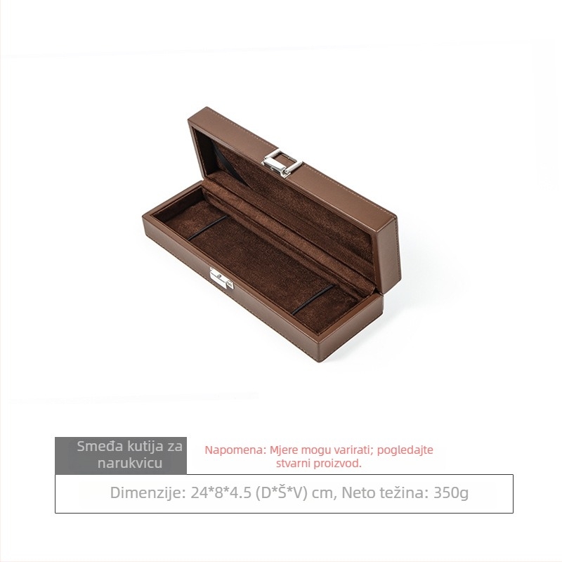 Nomes Mikrofiber kožna kutija za nakit za prstenje, ogrlice, narukvice i satove