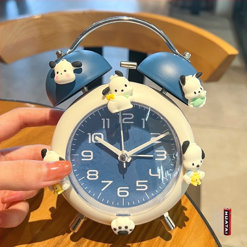 Alarmni sat | LED zaslon i analogne kazaljke, napajanje baterijama, kućište i brojčanik od smole, debljina 10 mm