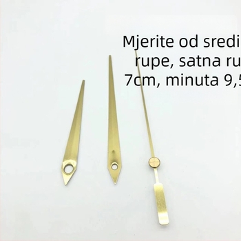 Kvarcni mehanizam za sat s metalnom kućištem i kazaljkama • Marka: Clock hand • Pogon: Quartz • Pakiranje: 500 komada