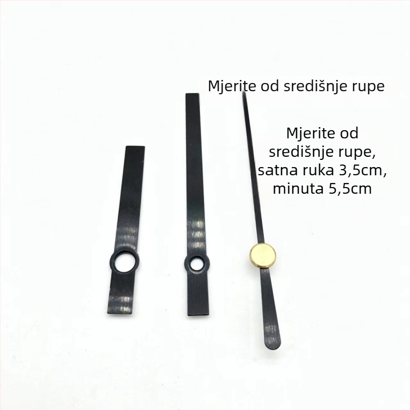 Kvarcni mehanizam za sat s metalnom kućištem i kazaljkama • Marka: Clock hand • Pogon: Quartz • Pakiranje: 500 komada