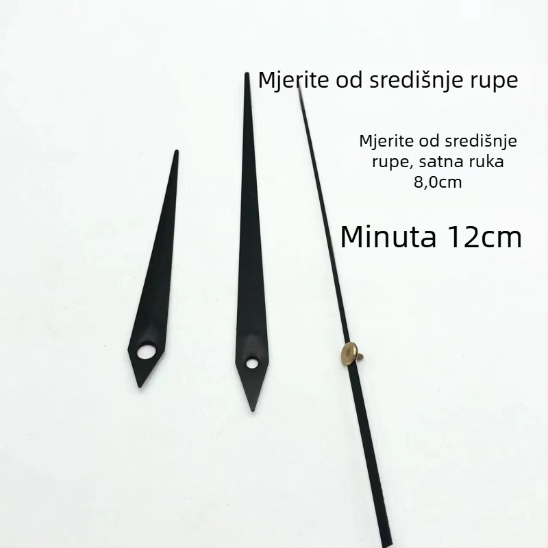 Kvarcni mehanizam za sat s metalnom kućištem i kazaljkama • Marka: Clock hand • Pogon: Quartz • Pakiranje: 500 komada