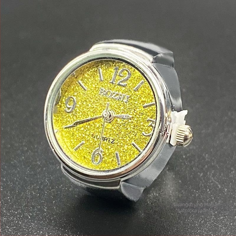 Sat prsten s kućištem od legure, kvarcni mehanizam SL68, remen od nehrđajućeg čelika, kružni cifernik do 20 mm, debljina 8 mm
