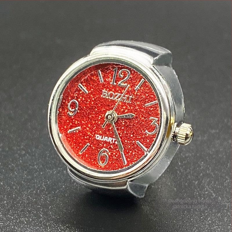 Sat prsten s kućištem od legure, kvarcni mehanizam SL68, remen od nehrđajućeg čelika, kružni cifernik do 20 mm, debljina 8 mm