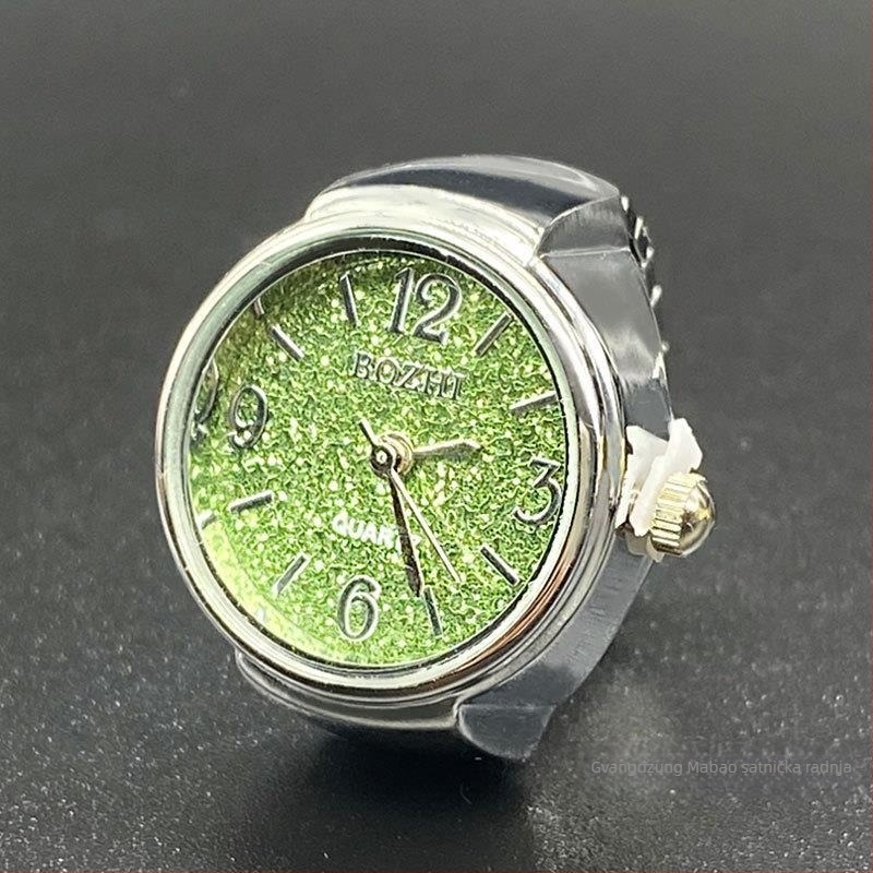 Sat prsten s kućištem od legure, kvarcni mehanizam SL68, remen od nehrđajućeg čelika, kružni cifernik do 20 mm, debljina 8 mm
