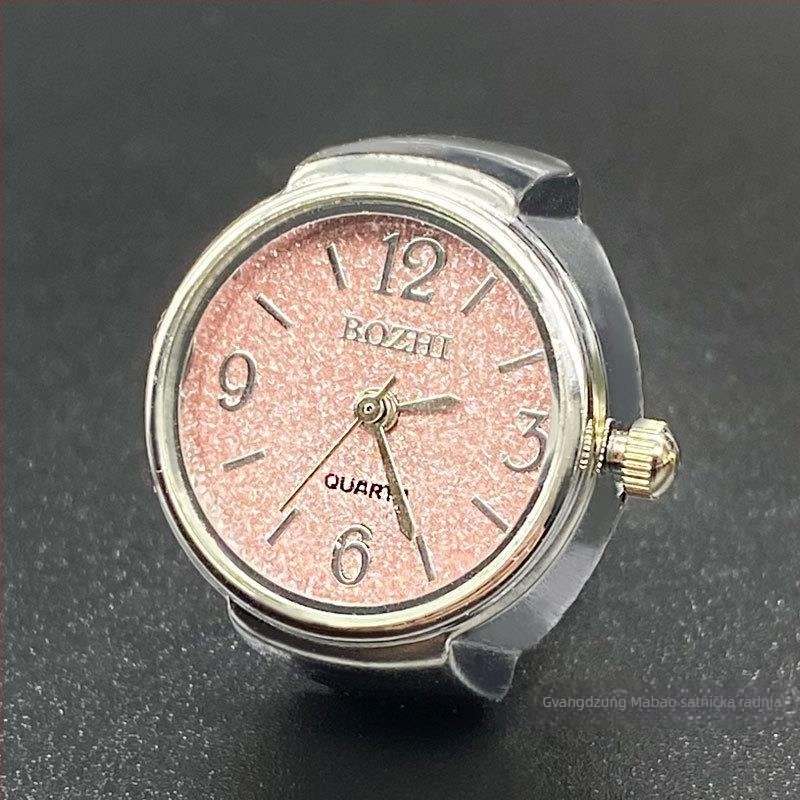 Sat prsten s kućištem od legure, kvarcni mehanizam SL68, remen od nehrđajućeg čelika, kružni cifernik do 20 mm, debljina 8 mm
