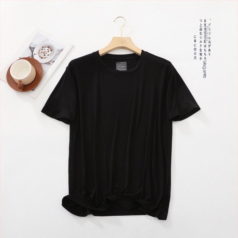 Muška majica kratkih rukava od modalnog materijala, okrugli izrez, ležeran kroj, lagano prozračna za ljeto