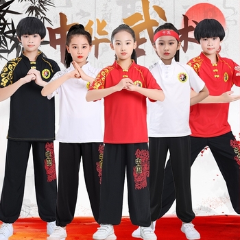 Dječji trening kostim za Wushu – Unisex odjevni komad za izvedbu, 100% najlon pletenina, cjelogodišnji, podrijetlo Shandong