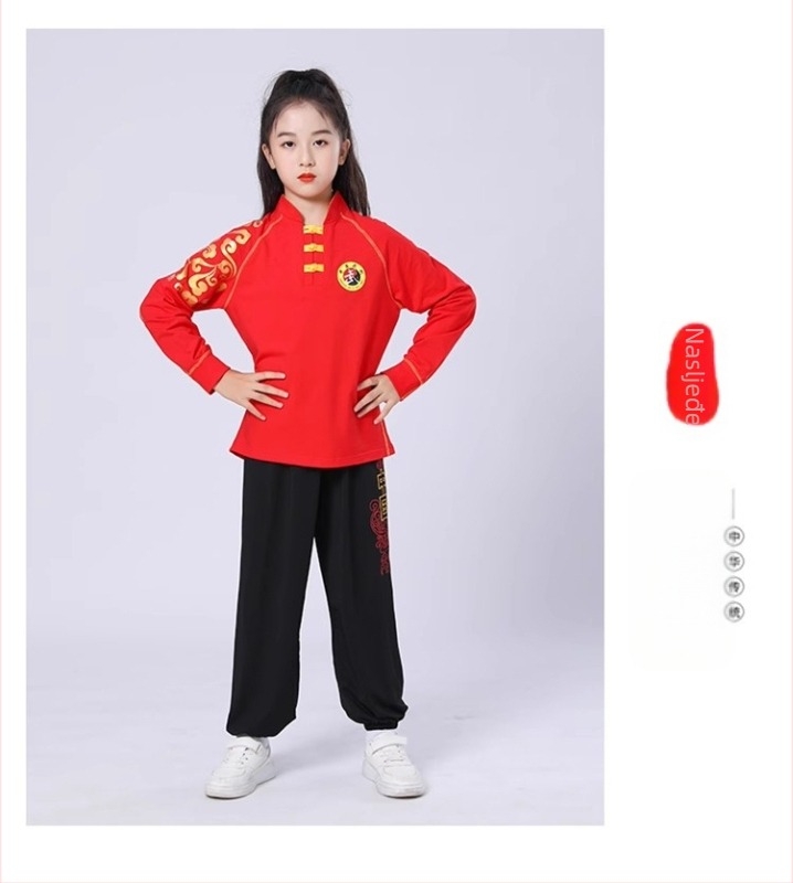 Dječji trening kostim za Wushu – Unisex odjevni komad za izvedbu, 100% najlon pletenina, cjelogodišnji, podrijetlo Shandong